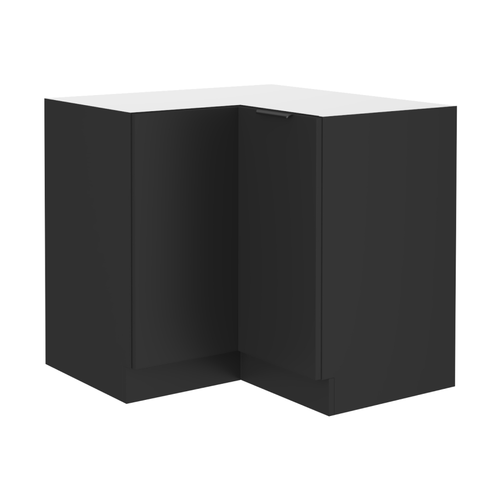 Dulap de colt inferior SIBER 90x90 DN 2F BB, negru