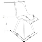 Scaun transparente K245, vedere 4