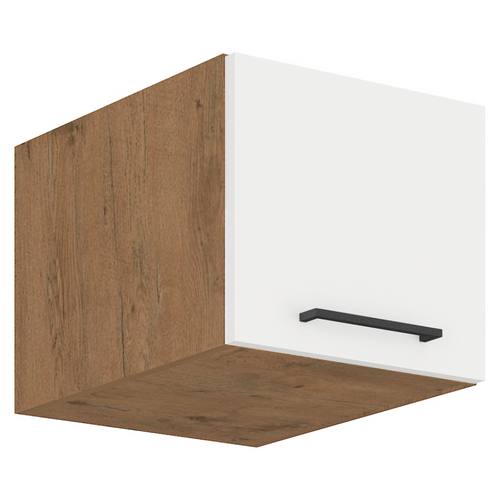 Cabinet superior VEGA 40 NAGU-36 1F, stejar Lancelot/alb extra lucios HG