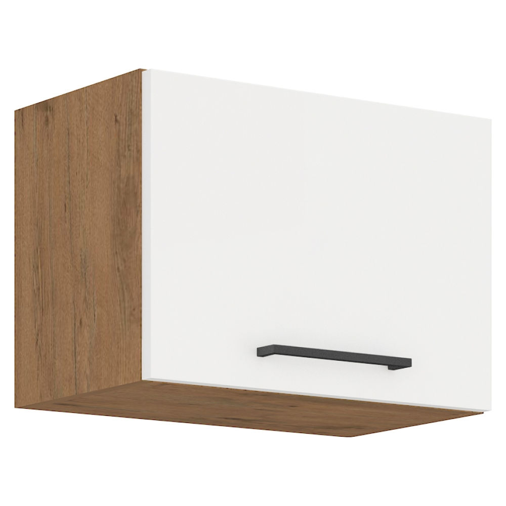 Cabinet superior VEGA 50 GU-36 1F, stejar Lancelot/alb extra lucios HG