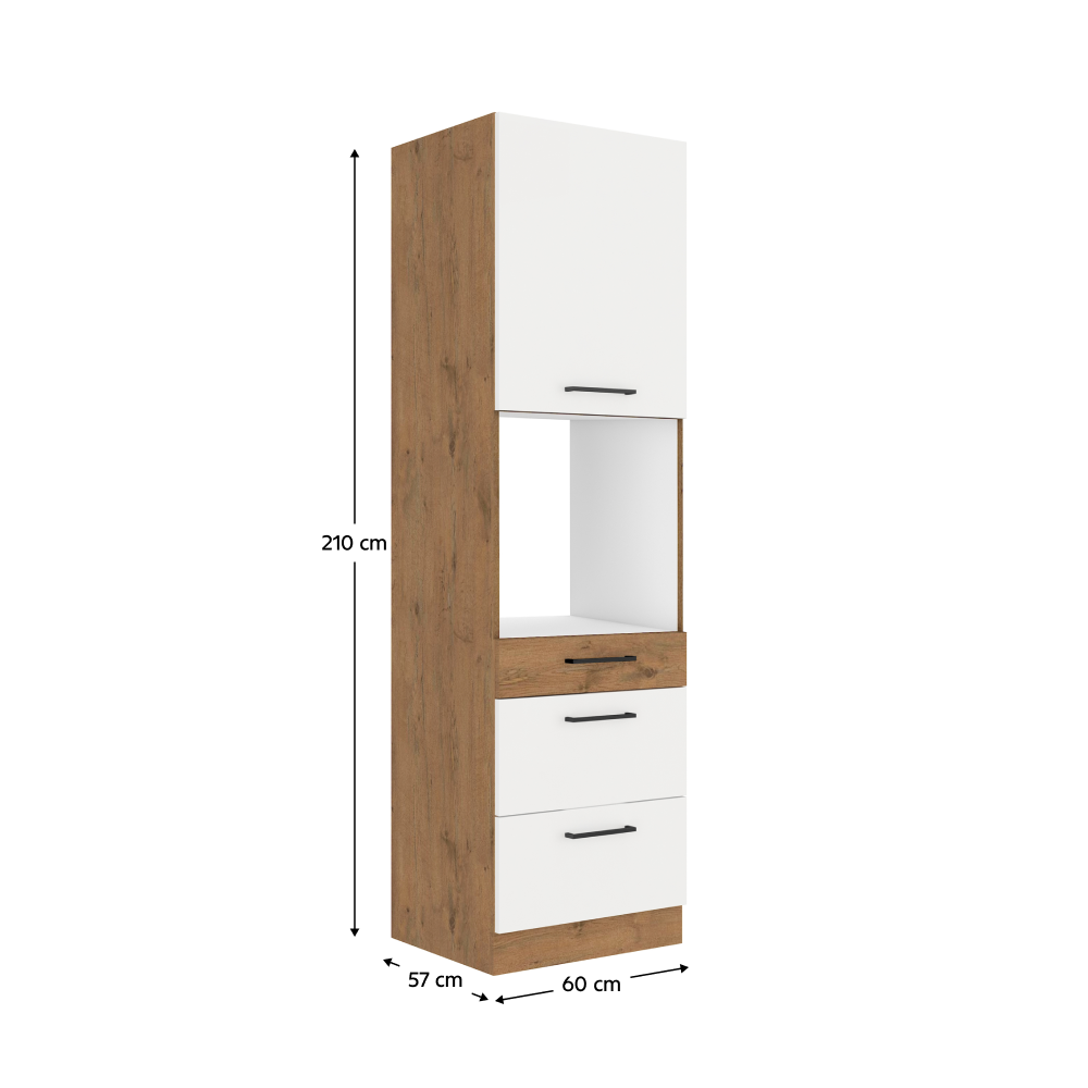 Dulap bucatarie modular VEGA 60 DPS-210 3S 1F, vedere 3