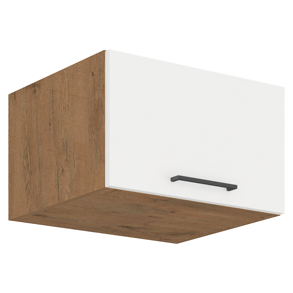 Cabinet superior VEGA 60 NAGU-36 1F, stejar Lancelot/alb extra lucios HG