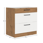 Dulap bucatarie modular VEGA D80 3S BB, vedere 3
