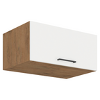 Cabinet superior VEGA 80 NAGU-36 1F, stejar Lancelot/alb extra lucios HG