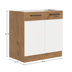 Dulap bucatarie modular VEGA 80 ZL 2F BB, vedere 3