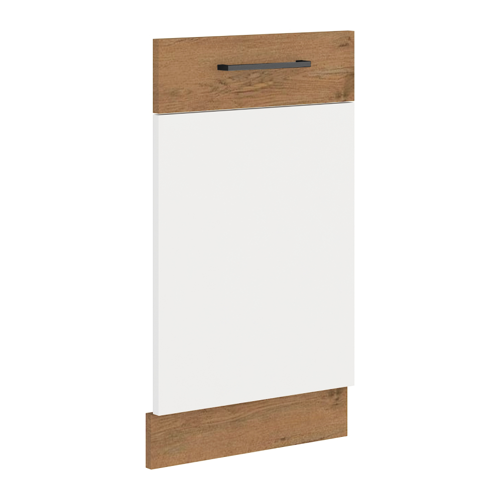 Usa pentru masina de spalat vase incorporata VEGA ZM 713x446, stejar Lancelot/alb extra lucios HG