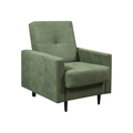 Fotoliu VALDO, material textil verde