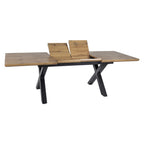 Masa extensibila XAVIERO II, stejar artisan/negru mat