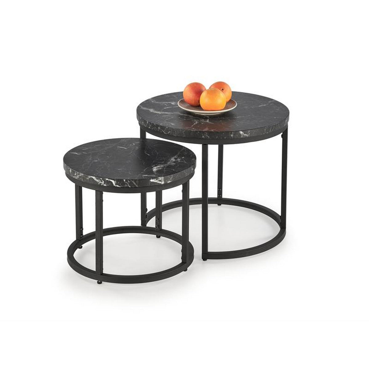 Masuta OREO, negru efect de marmura / negru