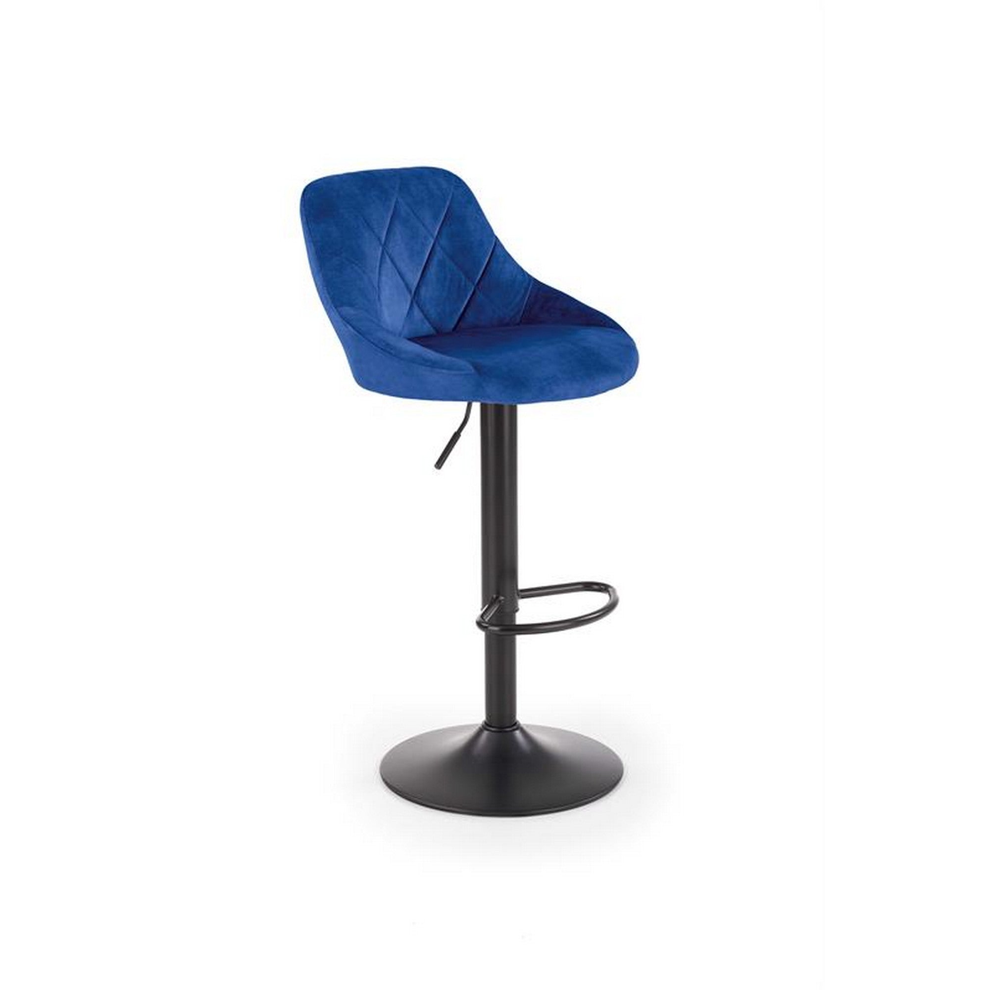 Scaun bar H101, albastru/negru