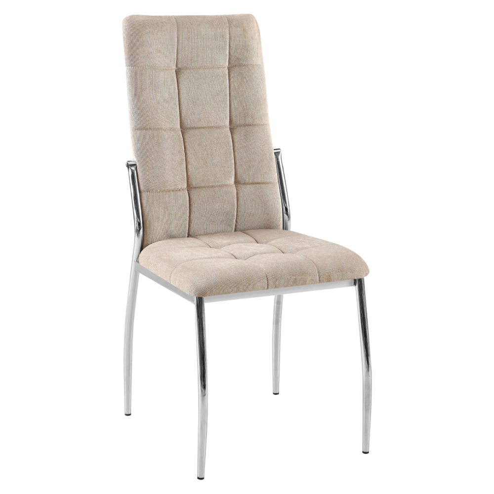 Scaun ADORA 2 NEW, tesatura maro/metal