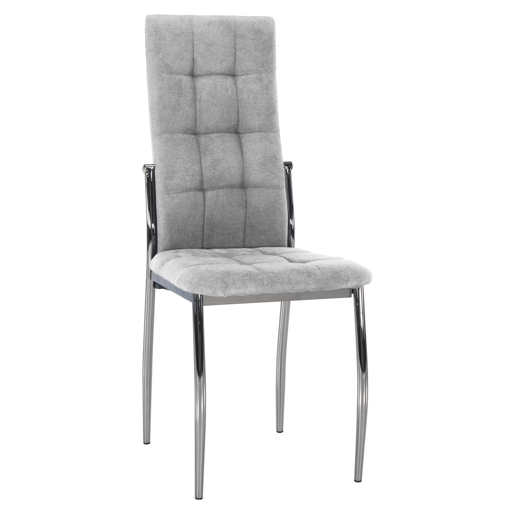 Scaun ADORA 2 NEW, tesatura gri/metal