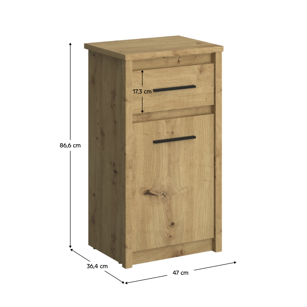 Comoda AIRON, stejar artisan