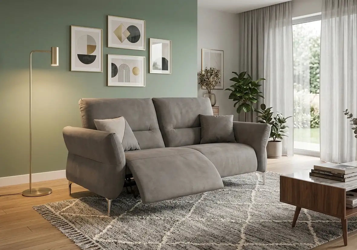 Canapea 3 locuri, cu recliner electric si 1 fotoliu rotativ ,Alex – Maxinova (imaginea 4)