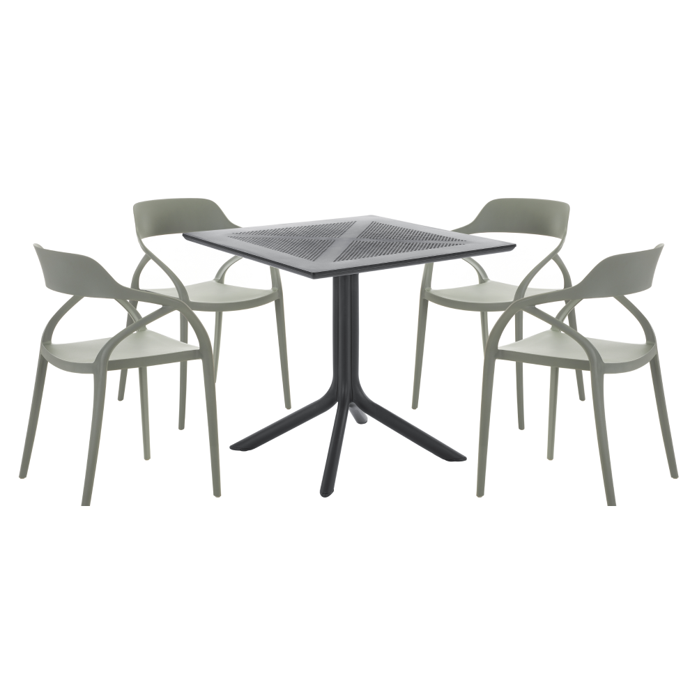 Scaun ALFIO, gri