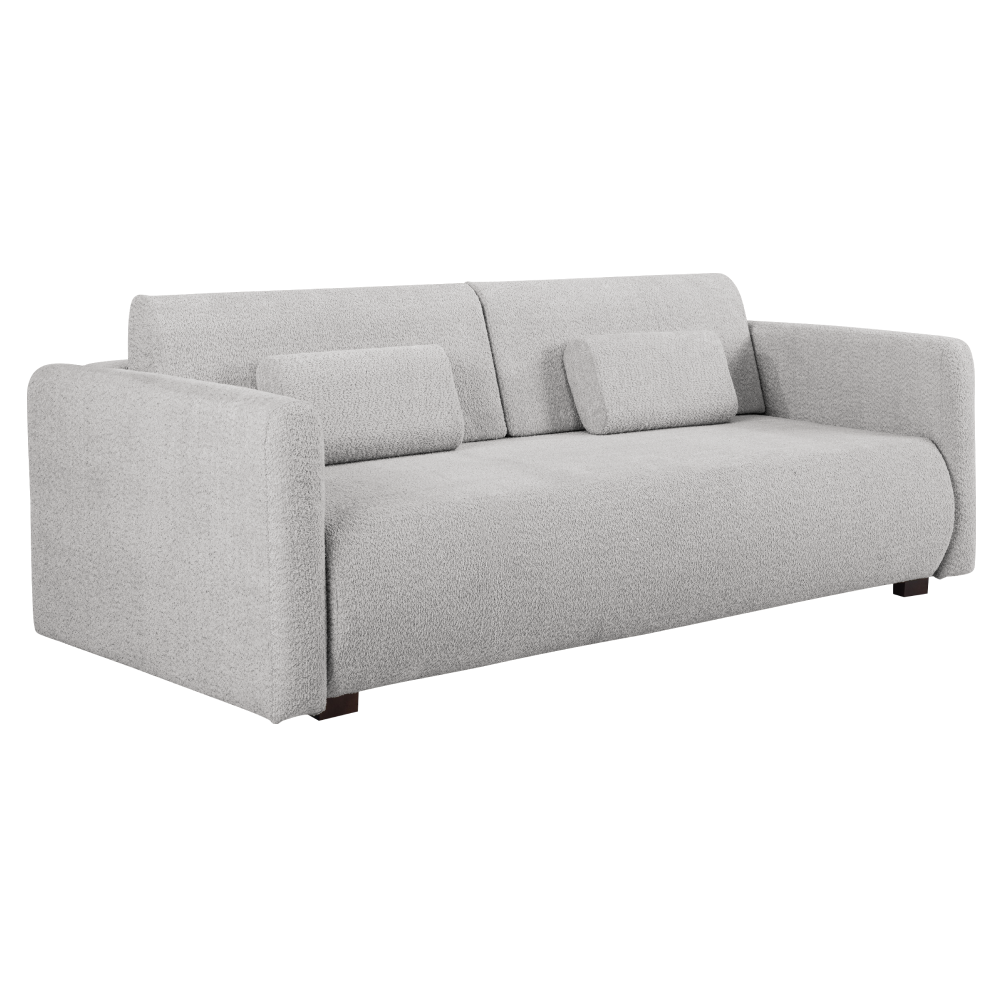 Canapea extensibila ALIBA, gri deschis
