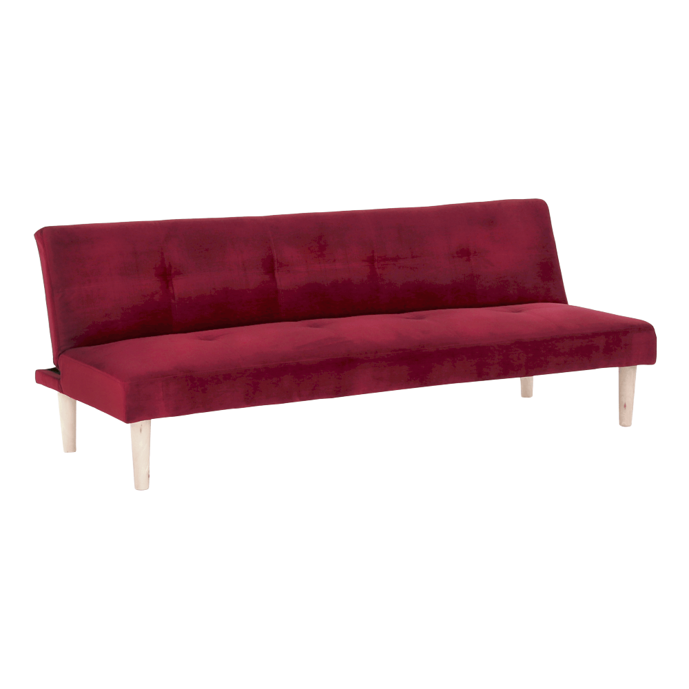 Canapea extensibila ALIDA, bordo/stejar