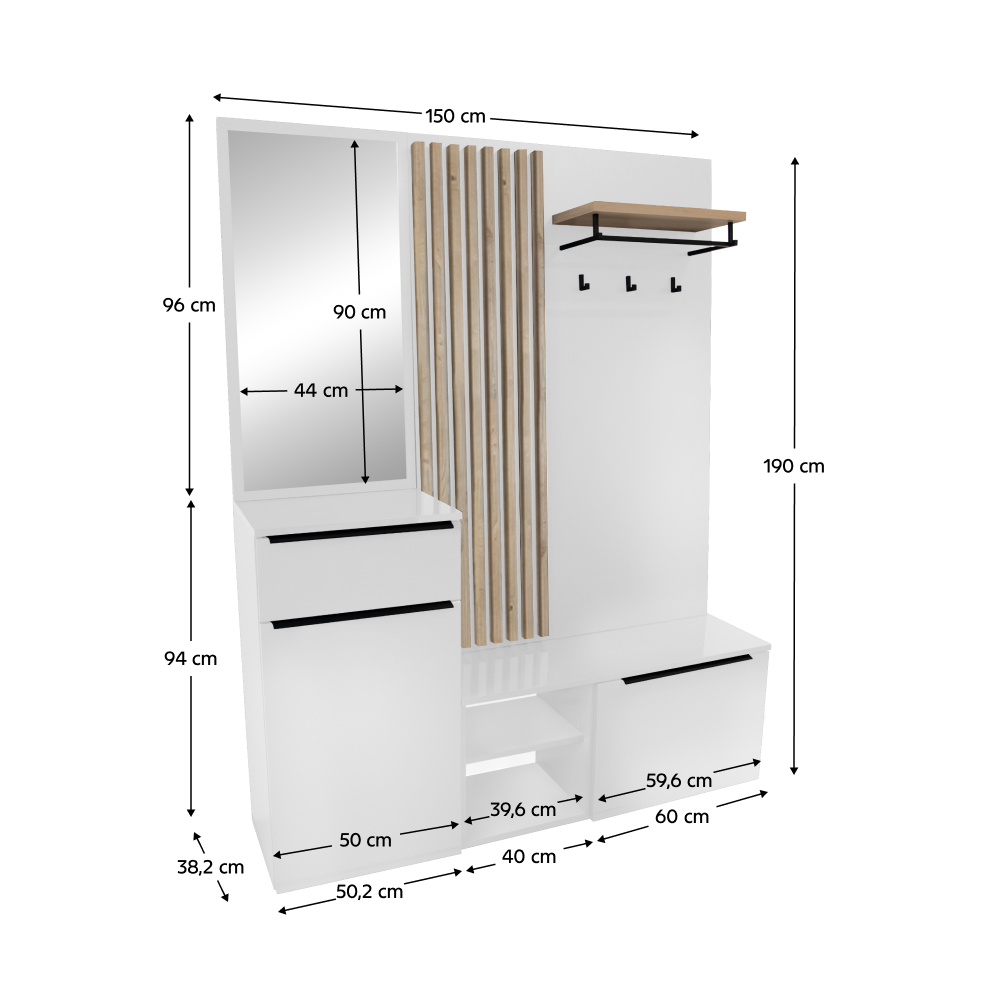 Mobilier de hol ALIVA V2, vedere 6