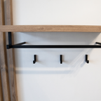Mobilier hol ALIVA, alb lucios / stejar artisan
