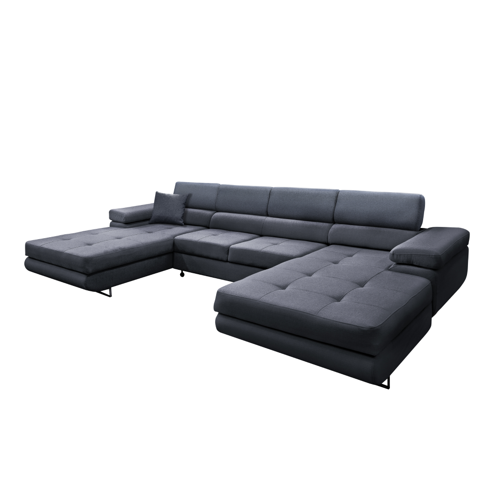Set universal canapea AMARETA U, culoare gri