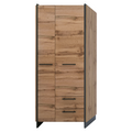 Dulap AMONI 2D2S/45, stejar wotan/negru