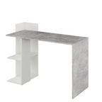 Birou PC ANDREO, beton / alb