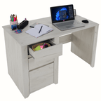 Birou PC ANGEL, alb kraft