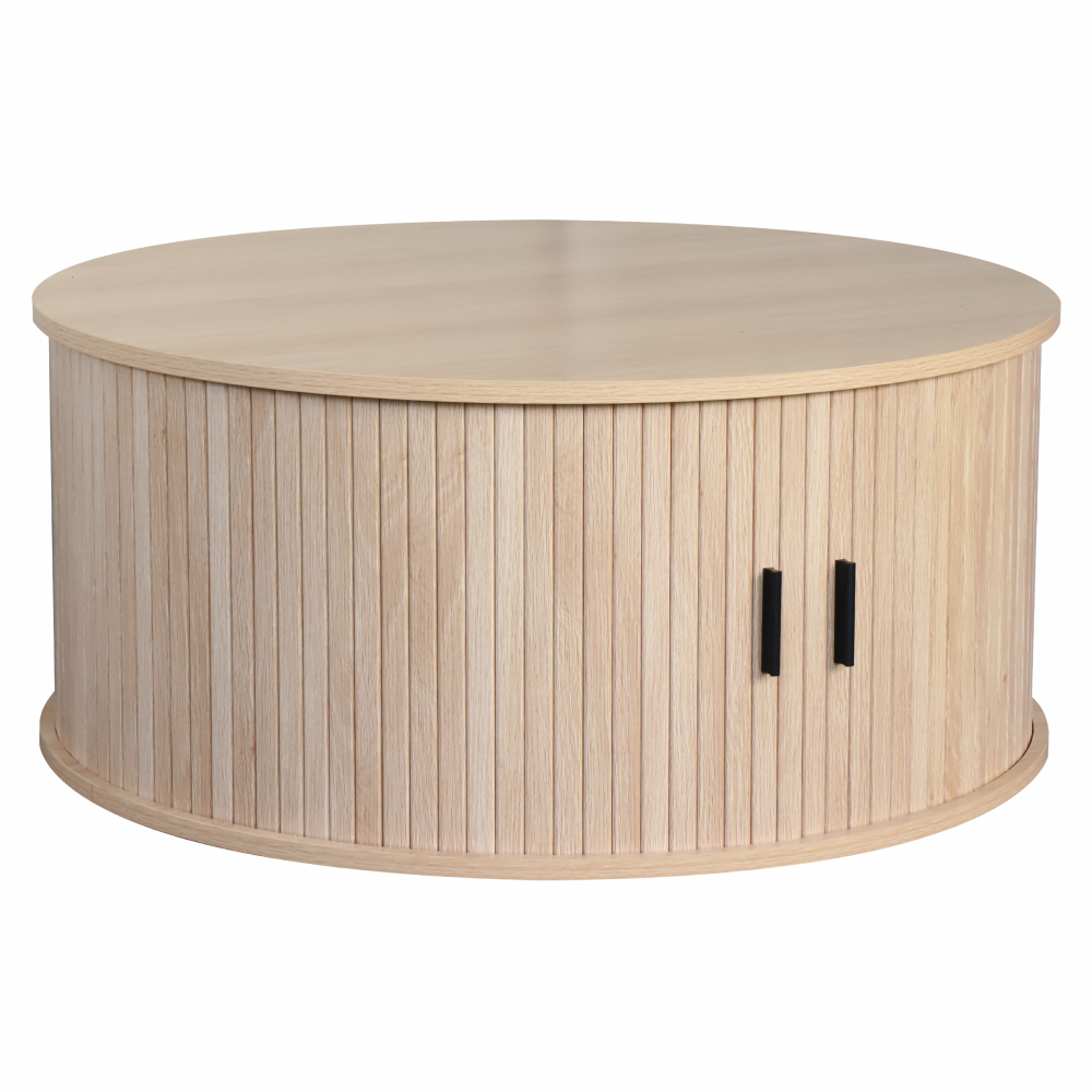 Masuta de cafea ARIANE, rotunda, stejar