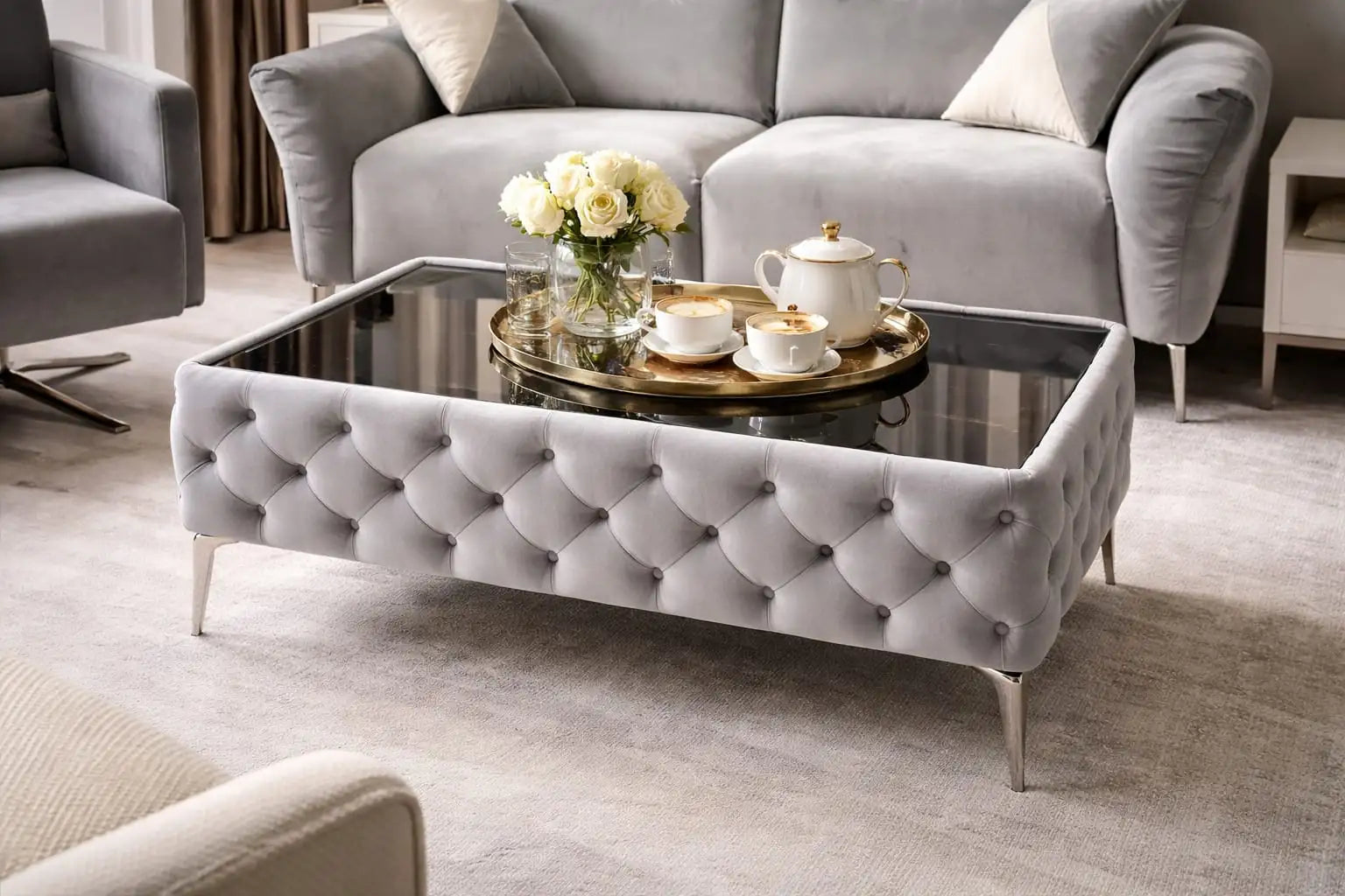 Masuta de cafea pe stil Chesterfield,Arizona – Maxinova (imaginea 2)