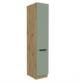 Dulap inalt ARSANY 40 DK-210 2F, aquamarine/stejar artisan