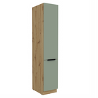 Dulap inalt ARSANY 40 DK-210 2F, aquamarine/stejar artisan