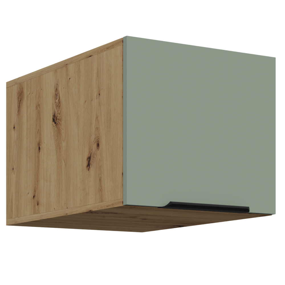 Dulap superior ARSANY 40 NAGU-36 1F, aquamarine/stejar artisan