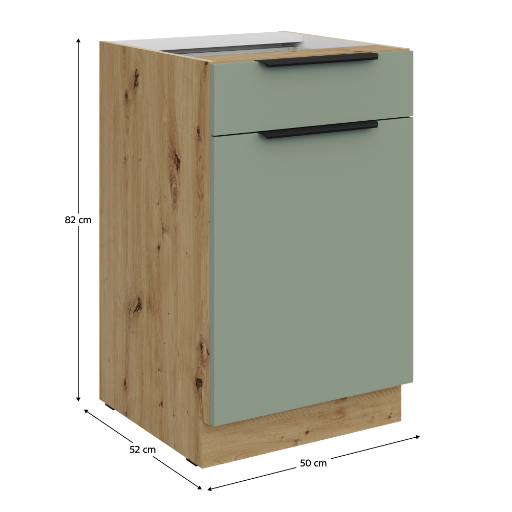 Dulap bucatarie modular ARSANY 50 D 1F 1S BB, vedere 3