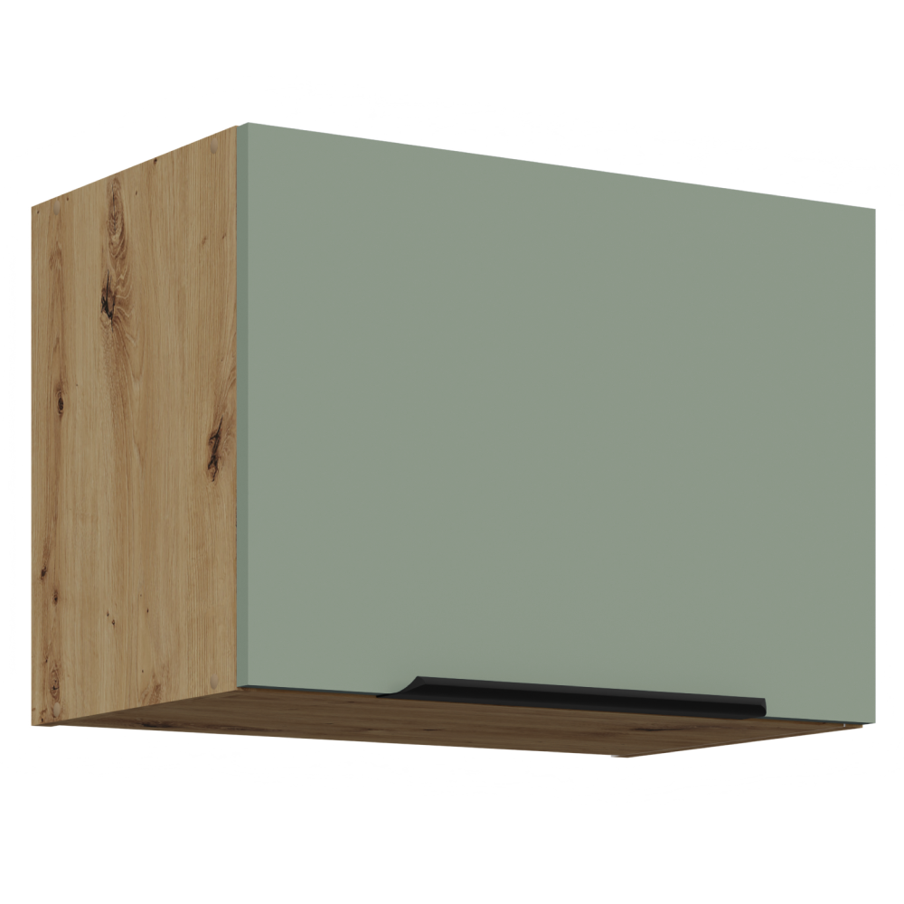 Dulap superior ARSANY 50 GU-36 1F, aquamarine/stejar artisan