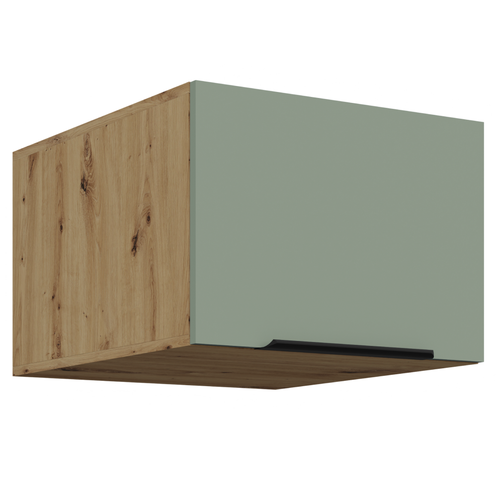 Dulap superior ARSANY 50 NAGU-36 1F, aquamarine/stejar artisan