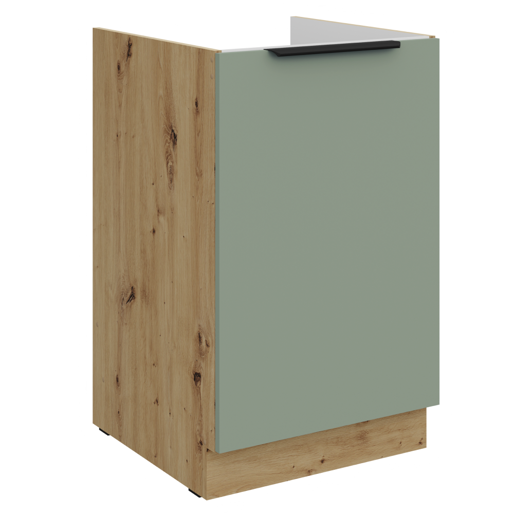 Dulap pentru chiuveta ARSANY 50 ZL 1F BB, aquamarine/stejar artisan