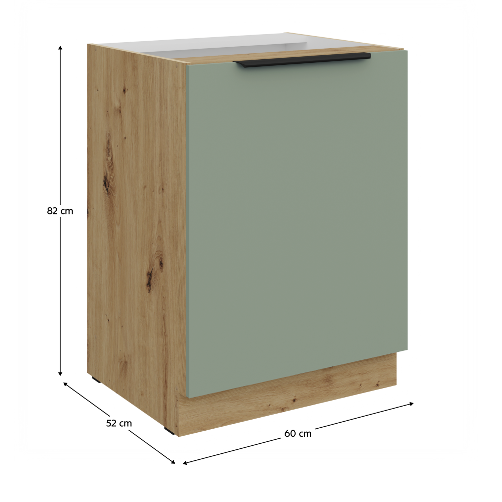 Dulap bucatarie modular ARSANY 60 D 1F BB, vedere 3