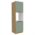 Dulap inalt pentru cuptor incorporabil ARSANY 60 DP-210 2F, aquamarine/stejar artisan