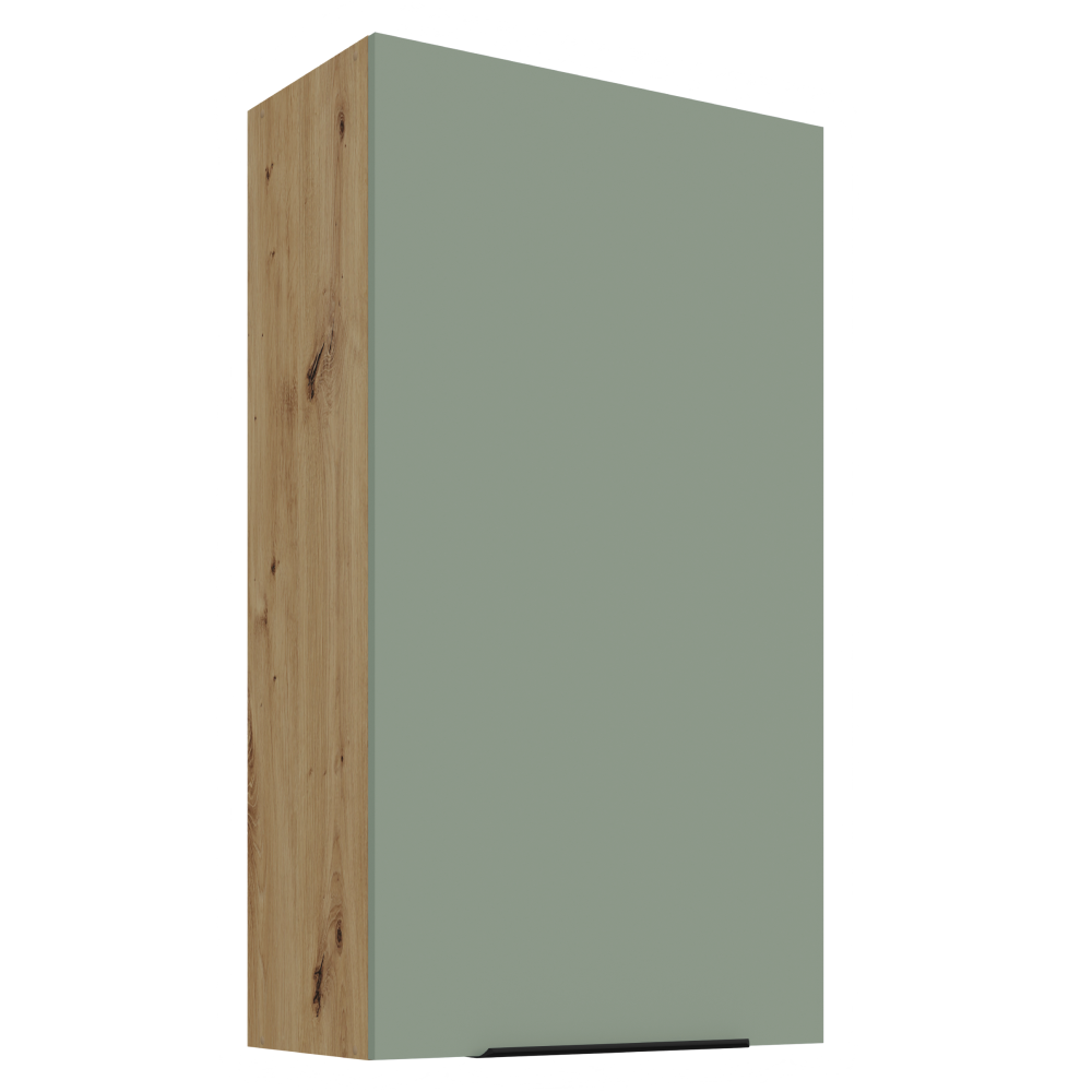 Dulap superior ARSANY 60 G-108 1F, aquamarine/stejar artisan