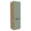 Dulap pentru frigider incorporabil ARSANY 60 LO-210 2F, aquamarine/stejar artisan