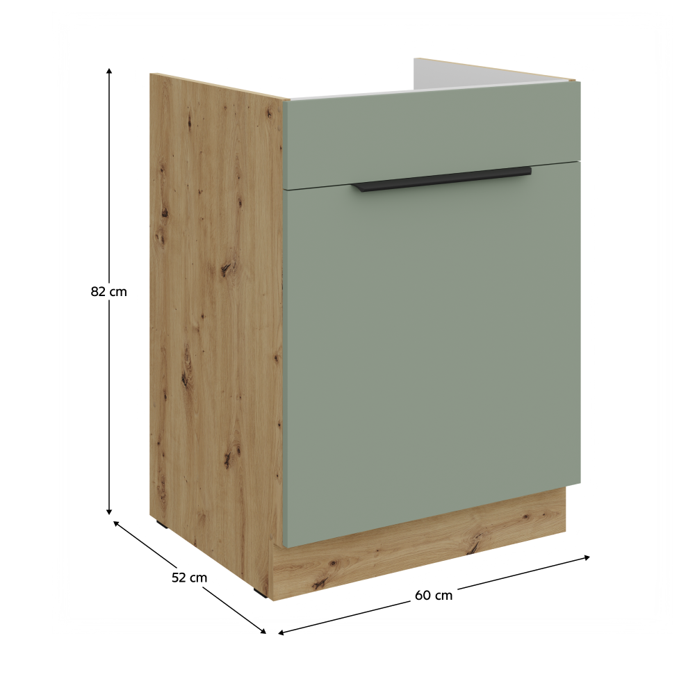 Dulap bucatarie modular ARSANY 60 ZL 1S BB, vedere 3