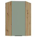 Dulap de colt superior ARSANY 60x60 GN-108 1F, aquamarine/stejar artisan