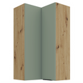 Dulap de colt superior ARSANY 60x60 GN-108 2F, aquamarine/stejar artisan