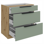 Dulap bucatarie modular ARSANY 80 D 3S BB, vedere 3