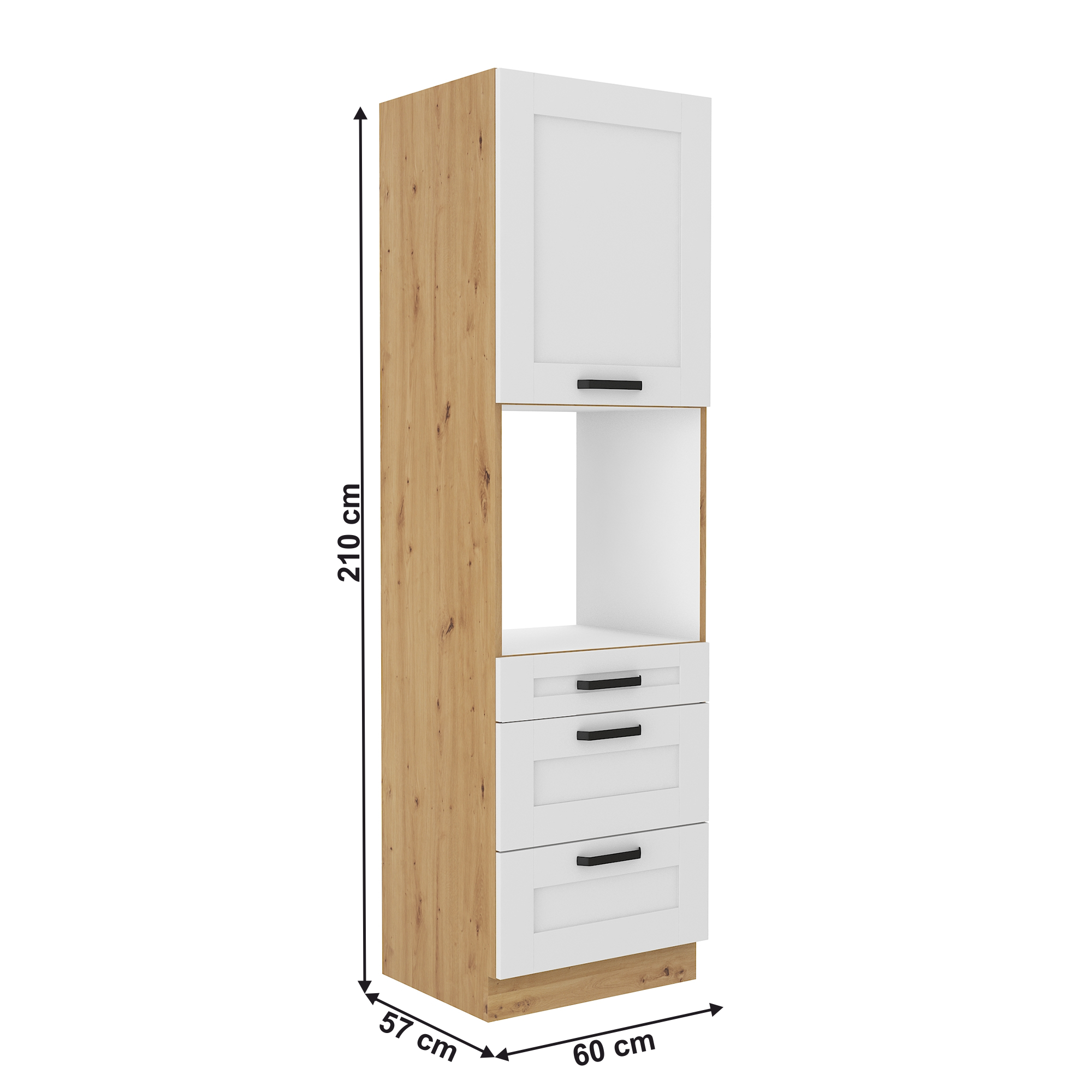 Dulap bucatarie modular LULA 60 DPS-210 3S 1F, vedere 3