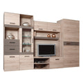 Ansamblu living ASSOR, stejar san / lucios