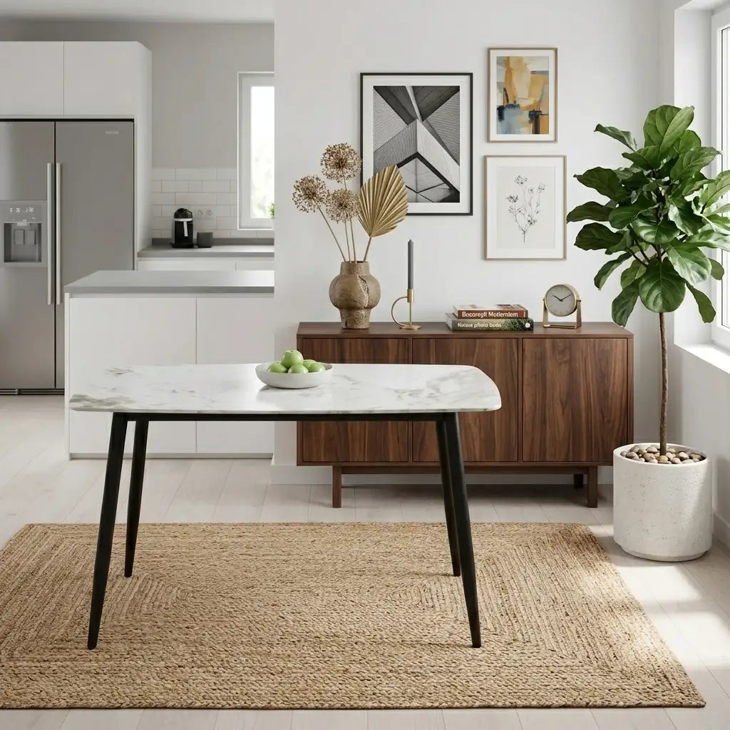 Masa fixa 137*75* 72 cm Ata Marble – Maxinova (imaginea 1)