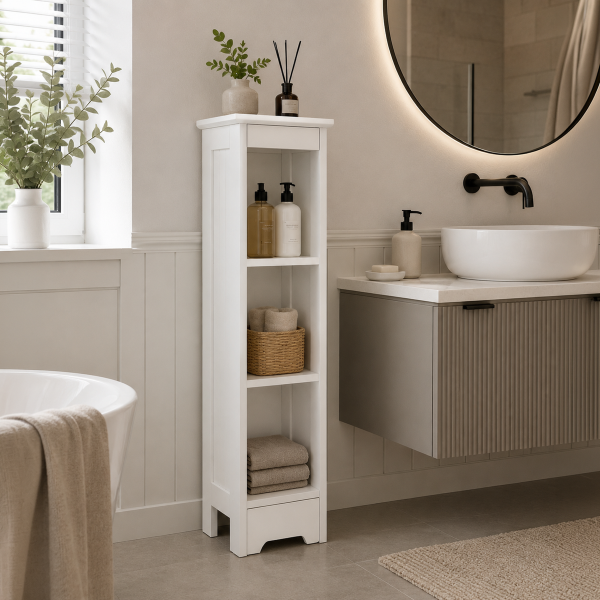 Mobilier baie ATENE, alb