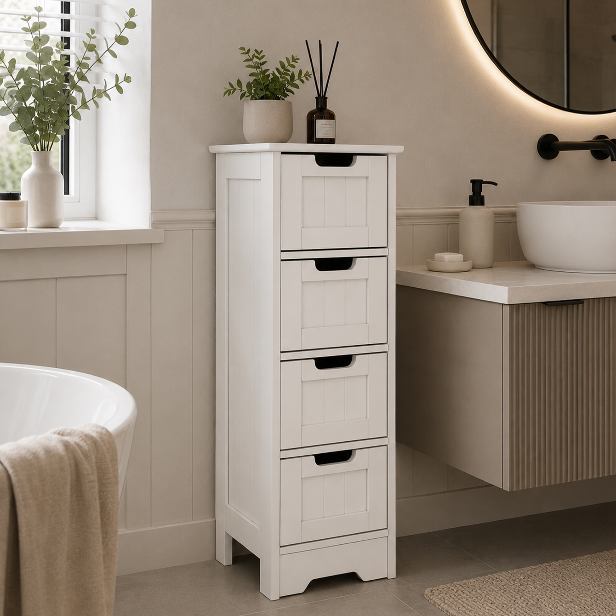 Mobilier baie ATENE, alb