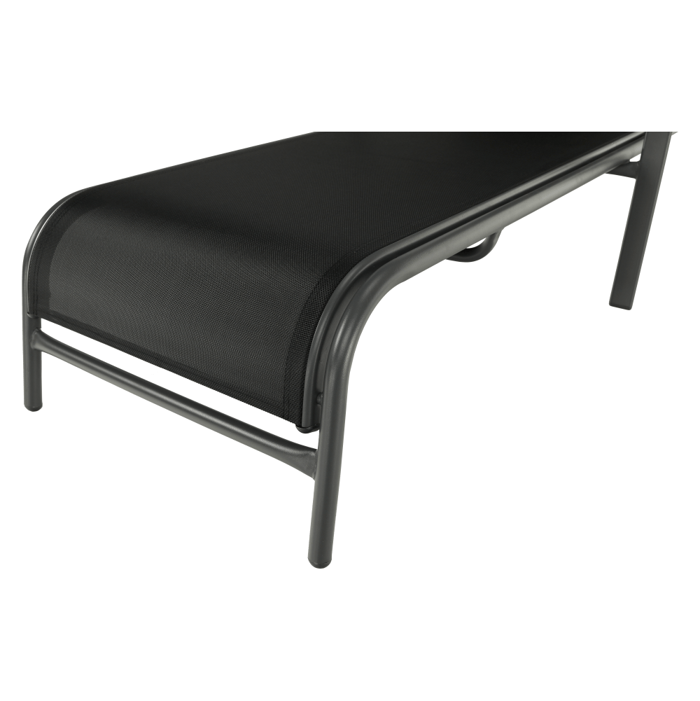 Scaun de gradina ATREO, negru / gri